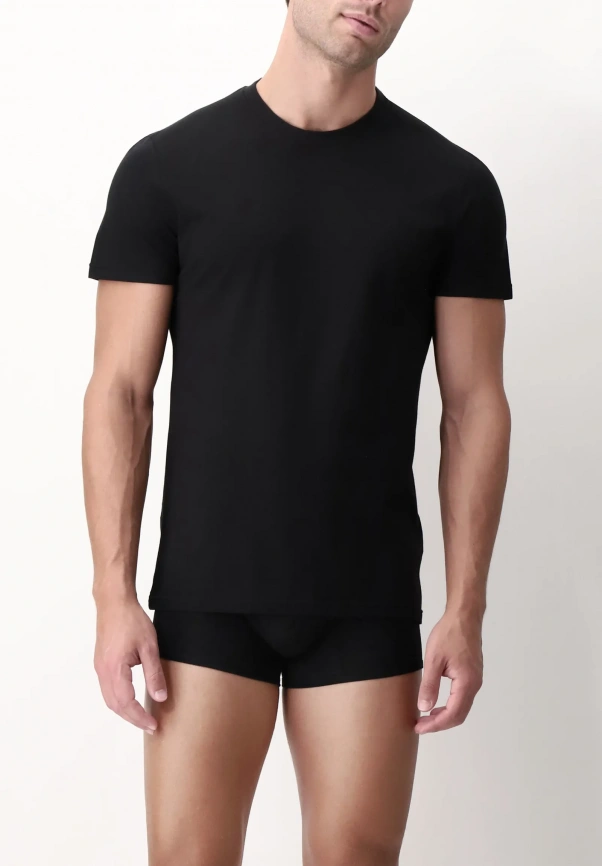 Мужская футболка PEROFIL Pima Bipack (Черный) фото 2
