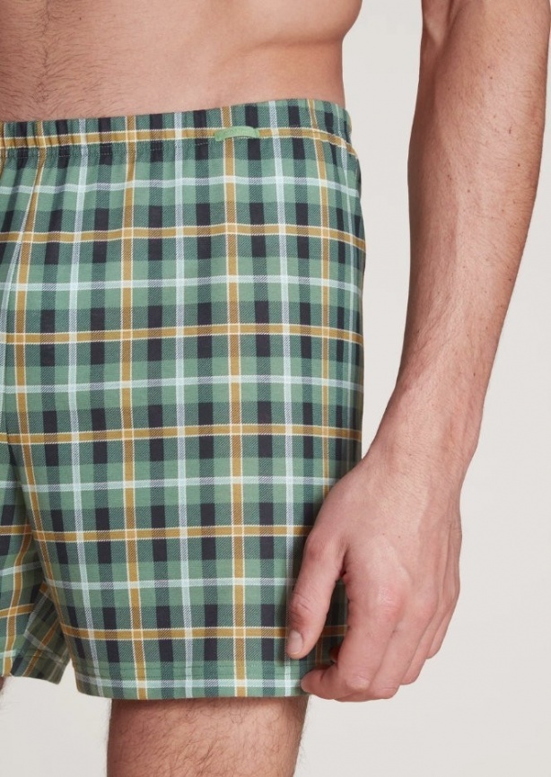 Мужские трусы-шорты CALIDA Prints (Зеленый) фото 4