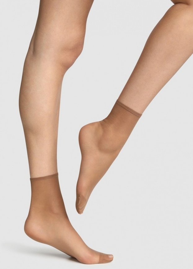 Комплект женских носков DIM Sublim 14 (2 пары) (Бежевый) фото 1