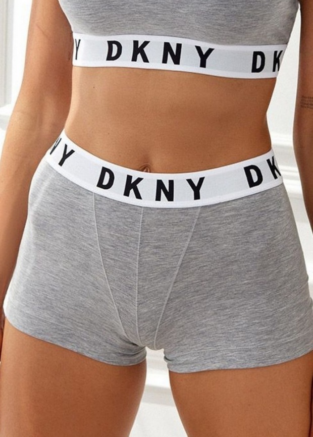 Женские трусы-хипстеры DKNY Cozy Boyfriend (Серый) фото 1