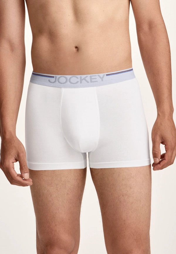 Комплект мужских трусов-боксеров JOCKEY Cotton Stretch Comfort (3шт) (Белый) фото 2