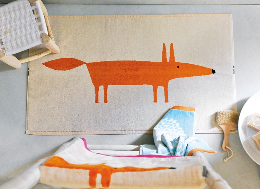 Махровый коврик для ванной BLANC DES VOSGES Mr Fox фото 1