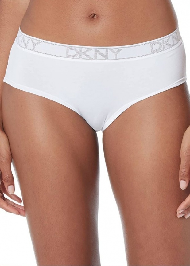 Женские трусы-хипстеры DKNY Table Tops Cotton (Белый) фото 1