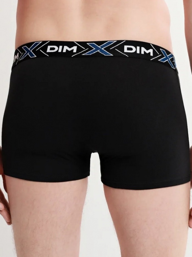 Комплект мужских трусов-боксеров DIM X-Temp (2шт) (Черный/Черный) фото 3