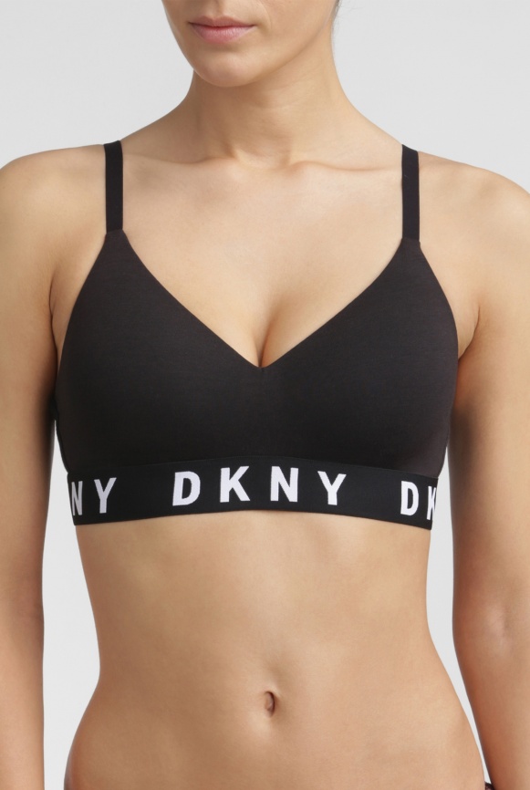 Бюстгальтер DKNY Cozy Boyfriend (Черный-Белый) фото 1