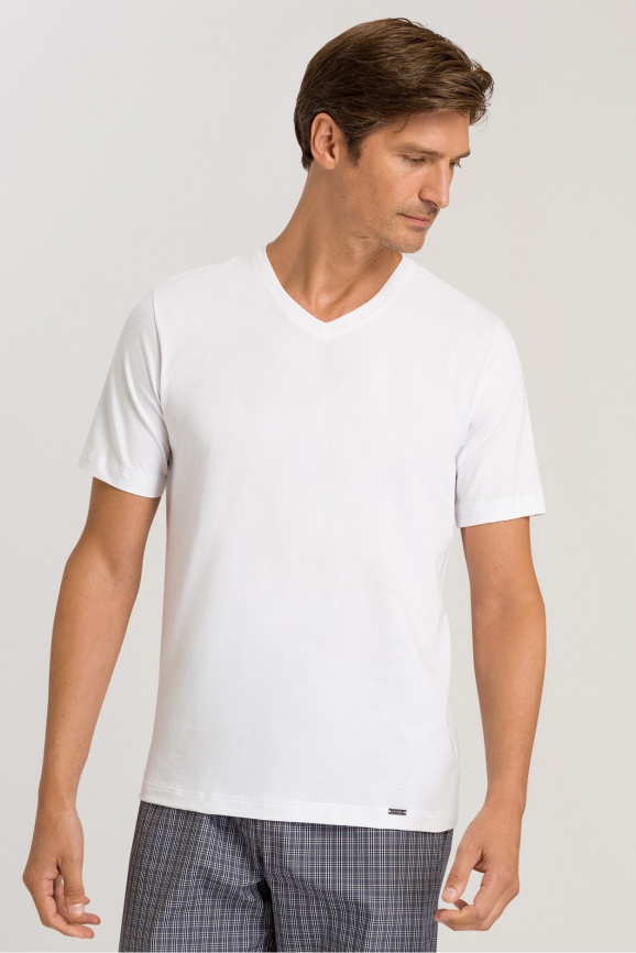 Мужская футболка HANRO Living Shirts (Белый) фото 1