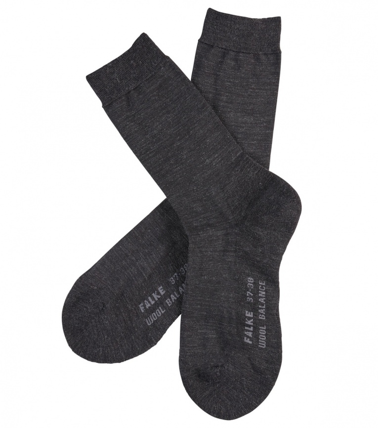 Носки женские FALKE Wool Balance (Темный-серый) фото 2
